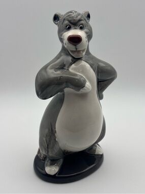 Vintage Disney Baloo Bear Ceramic Figurine from The Jungle Book